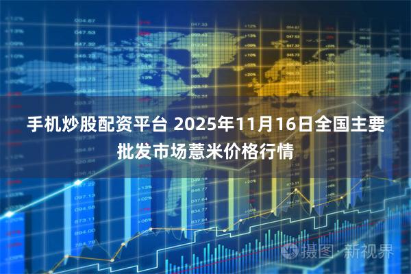 手机炒股配资平台 2025年11月16日全国主要批发市场薏米价格行情